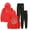 Red, variant on Josiah Queen Mt Zion Men/Women Fall Suit Hoodies Sportswear Hooded Ankle Banded Pant Two Piece Set