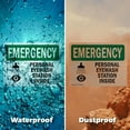 thumbnail image 6 of (2 Pack) Personal Eyewash Station Inside With Symbol OSHA Emergency Sign 10 Inch X 7 Inch Indoor / Outdoor Rust-Free Aluminum Metal Signs for Workplace, Workshop, and Construction Site, 6 of 8