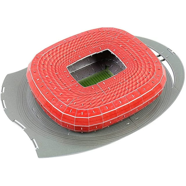 Casse-Tête 3D du Stade - Casse-Tête Adulte/enfant DIY, Modèle de Terrain de Football 3D Applicable à Allianz Munich