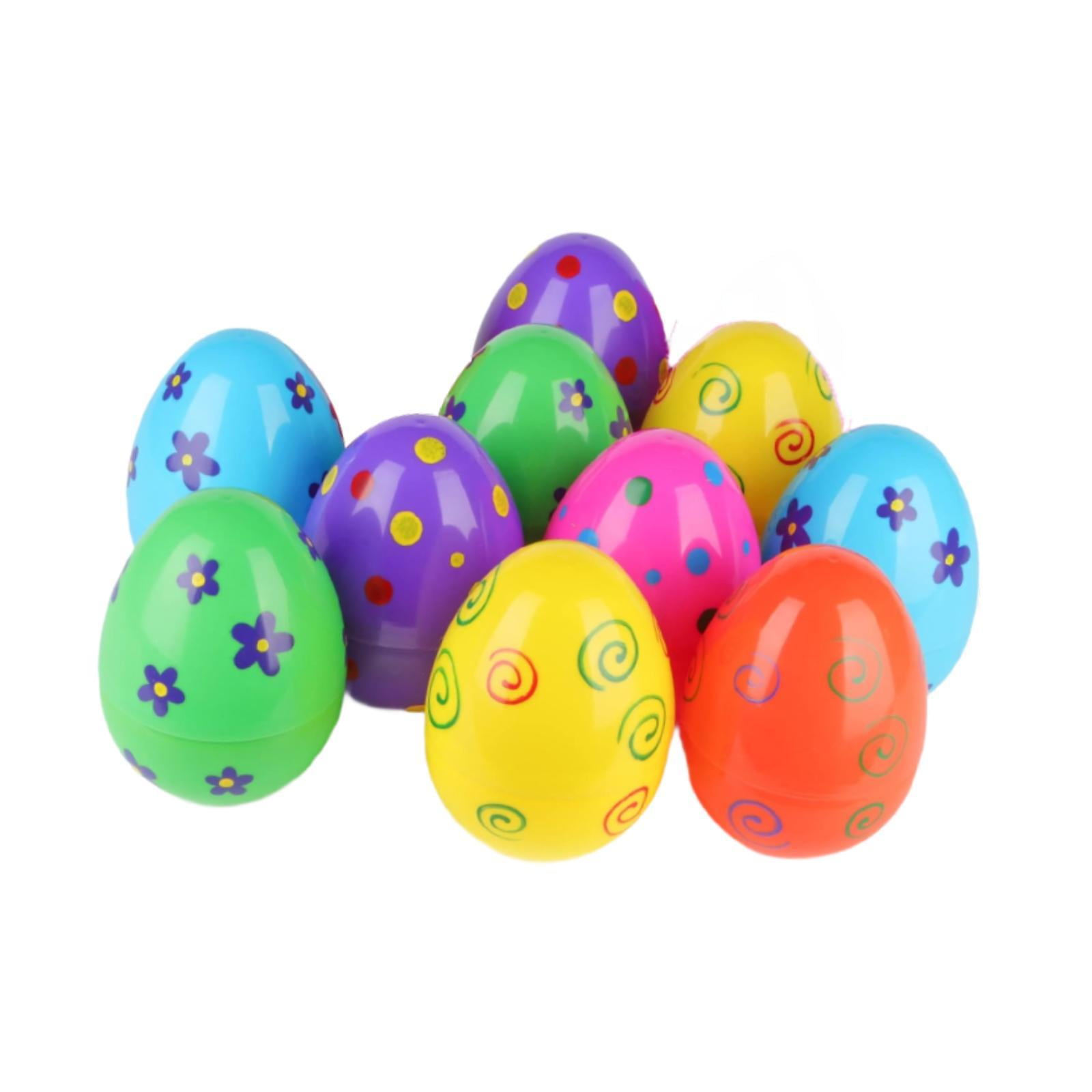 balikha 10Pcs Fillable Easter Eggs DIY Decorations Party Favors Creative Empty Easter Eggs for Gift Bag Fillers Easter Egg Girls