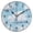 Black, variant on 9.84in Clouds PVC Canvas Wall and Table Clock with Canvas Texture, Black or Gold Hands