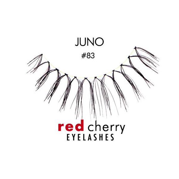 Option : Black - #83 , Troika Red Cherry Eyelashes, hair scalp beauty - Pack of 1 w/ Sleek 3-in-1 Comb/Brush
