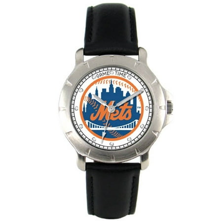 New York Mets Leather Band Players Watch