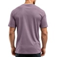thumbnail image 5 of AHMOMEI Quick Dry Workout Shirt for Men Crew Neck Short Sleeve Shirts for Men Moisture Wicking Tshirts Shirts for Men Purple S, 5 of 7