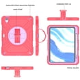 thumbnail image 4 of for iPad Air 11 Inch 2024 Case, Military Grade Silicone Shockproof Heavy Duty Protective Cover for  iPad Air 11 Inch 2024 with Handle Strap & Pencil Holder Rotating Stand - Redpurple, 4 of 13