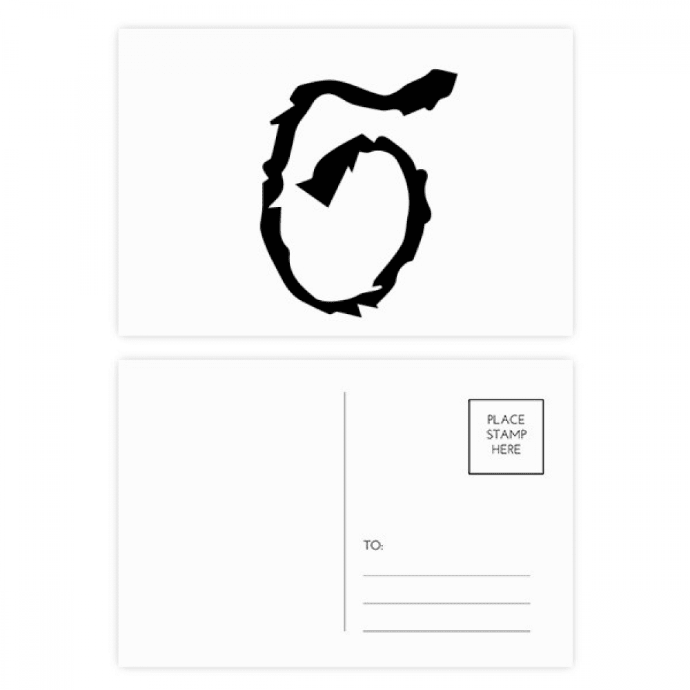 greek alphabet sigma black postcard set birthday mailing thanks greeting card
