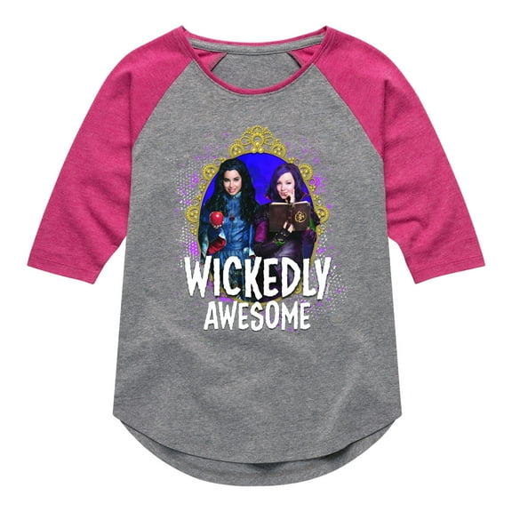 Descendants - Fierce Friends - Toddler And Youth Girls Raglan Graphic T-Shirt