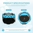 thumbnail image 7 of Pet Cat Playpen for Indoor Cats Enclosed,Portable Foldable Dog Playpen Outdoor with Zipper Top Cover Door for Dogs,Cats,Small Animals, 7 of 7