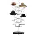 thumbnail image 6 of MONIPA 6-Layer Adjustable 30 Hats Standing Display Metal Hat Rack Rotating Floor Stand, 6 of 13