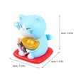 thumbnail image 2 of Miniature Cat Figurines 7Pcs Assorted Color Resin Cat Figurine Decor, 2 of 4