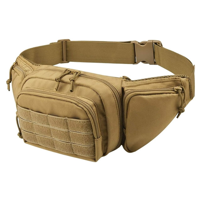 Fiudx Riñonera para Deportes Al Aire Libre, Bolsa de Herramientas Multifuncional, Bolsillo con Cremallera Antirrobo, Correa Ajustable, Equipo para Correr, Ciclismo y Senderismo, Material Duradero, Ta