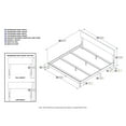 thumbnail image 6 of Orlando King Solid Wood Foundation Bed in White, 6 of 6