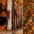 thumbnail image 4 of Halloween Witch Broom Decoration, 35.4 inch Tulle Witch Broom Prop with Pumpkin Bow Ribbon for Front Door Fireplace and Party Decor, 4 of 7