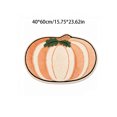 thumbnail image 3 of Trovenix Halloween Fall Thanksgiving Bath Mat Pumpkin Shaped Absorbent Non Slide Soft Doormat for Entryway Decor, 3 of 7