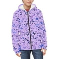 thumbnail image 2 of DISNIMO Purple Butterfly Hoodie Girls Music Note Zip Up Hoodie for Kids Hoodies 14-16 for Girl Hoodies Sweatshirt Teens Sweatshirts Fall Hoodies Aesthetic Kids Clothes Hoodies with Zipper Children, 2 of 7