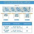 thumbnail image 7 of Unique Bargains Floral Table Runner 13x72 Inch Blue Farmhouse Table Runner Table Runners 72 Inches Long for Vintage Flowers Print Home Decors, 7 of 7