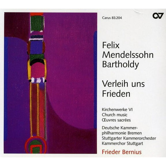 Frieder Bernius - Verleih Uns Frieden: Church Music 6 - Music & Performance - CD