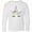 AA-White, variant on Inktastic Unicorn Face Long Sleeve Youth T-Shirt
