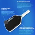 thumbnail image 2 of Raqueta deportiva Dinkly Radial Pro, pala de pickleball de fibra de carbono, 2 of 7
