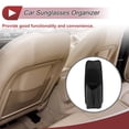 thumbnail image 3 of Estuche para Gafas de Sol de Coche Unique Bargains Soporte Universal Lado del Asiento para Gafas de Sol de Coche Cinta Fija de Cuero PU Negro 36x14.5cm, 3 of 7