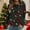 White, variant on Craaazy Women's Christmas Printed Long Sleeve Top Warm Crewneck Christmas Sweaters Gifts