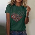 thumbnail image 2 of Womens Tops Love Butterfly Printed Short Sleeve Round Neck T Shirt Fashion Top Lightweight Soft Casual Summer Clothing 65% Cotton 35% Polyester 1Pc L Shirts for Women, 2 of 4