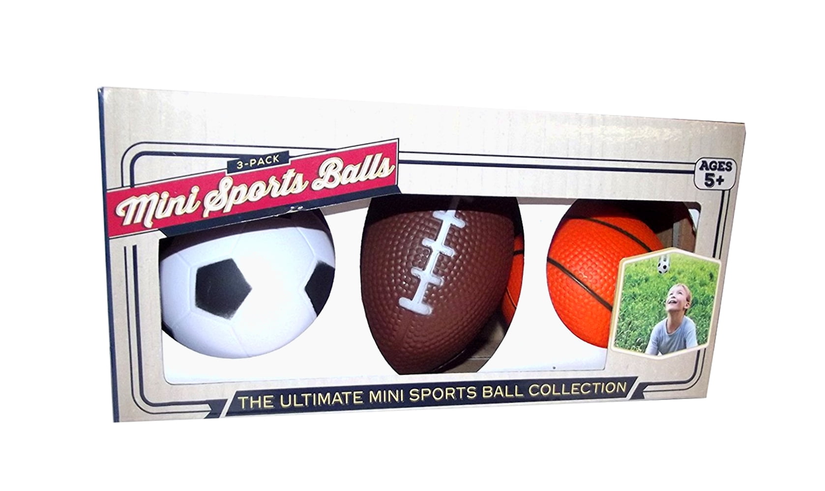 Mini Sports Balls Foam Ball Collection, 3 count