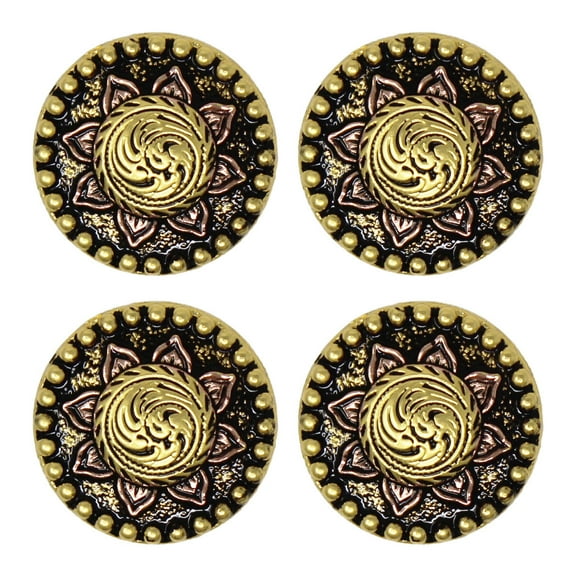 Set of 4 Screw Back Conchos Western Saddle  Co614