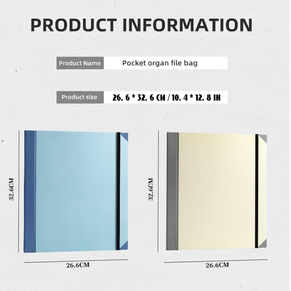 Binder for Important Documents, in Case I Go Missing Binders, Folio Document Organizer, Life Books if I Die Binders to Storing Papers, Certificates(1Sets * Beige)