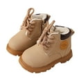 thumbnail image 2 of Toddler Work Boots Winter Waterproof Ankle Lace Up Chunky Boot Fashion Casual Classic Cute Comfortable Lightweight Snow Boots Construction Boots, 2 of 5