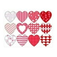 thumbnail image 3 of Pedty 4 Pc Stickers,Anniversaries Sheets Heart Stickers Decorative 4 for Valentine's Colorful Stickers Love Wedding Heart Day ArtsCrafts Sewing, 3 of 9