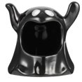 thumbnail image 3 of Ceramic Ghost Tealight Holder Halloween Decorative Item Black 11X10.5X10CM For Home Decor 1Pcs, 3 of 4