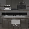 thumbnail image 2 of Broan-NuTone 30" Under Cabinet Rangehood, ENERGY STAR, 350 Max Blower CFM, Black, 2 of 6
