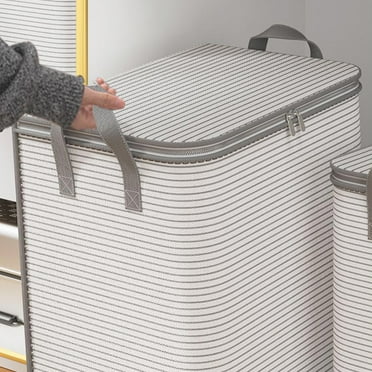Savings Extra Large Blanket Storage Bags,Breathable Clothes Storage Bins with Reinforced Handles & Sturdy Zippers,Oversized Organization and Storage Containers for King Comforter Bedding Pillow Sheet