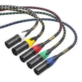 thumbnail image 4 of Cables XLR Clef Audio Labs Premium de 15 pies macho a hembra, paquete de 5, 4 of 7