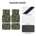thumbnail image 4 of Naloa Dinosaur Skeleton Car Foot Mat Set of 4 Pieces - Universal Floor Liner Neoprene Full Set Floor Mats for Cars Trucks SUV, 4 of 7