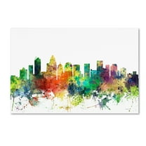 Trademark Fine Art 'Charlotte NC Skyline SP' Canvas Art by Marlene Watson