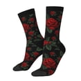 thumbnail image 1 of Balery Roses Calcetas Largas con Estampado para Hombre y Mujer – Suaves y Transpirables, Talla Única (US 5-11), 1 of 6