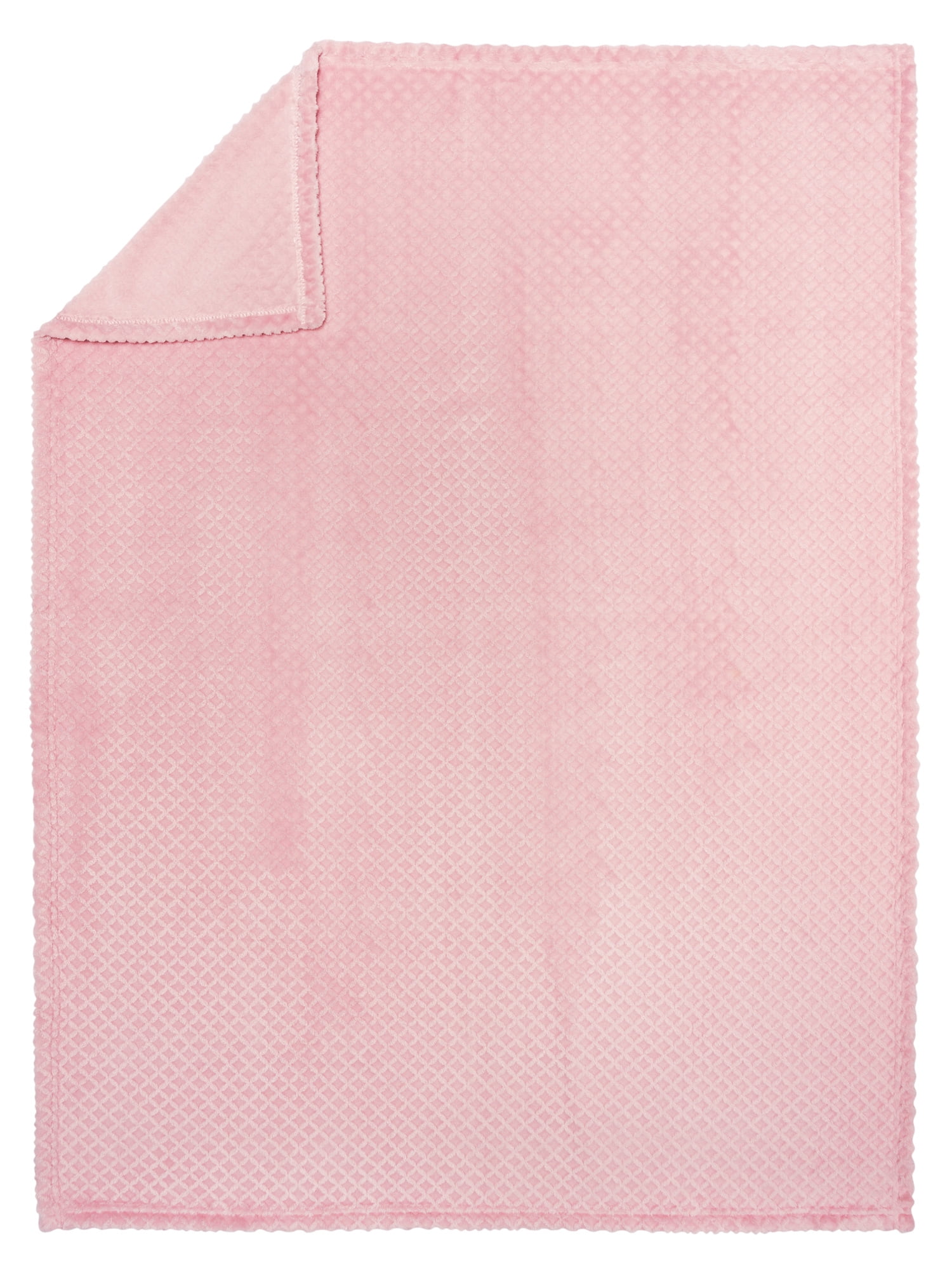 Modern Moments By Gerber Baby Girl Sculpted Plush Blanket, Pink