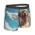 thumbnail image 2 of Rateoe Cute Angel Winged Dog Mens Boxer Briefs Poly Spandex Performance Boxer Briefs Underwear Hem Boxer Briefs - XX-Large, 2 of 8