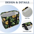 thumbnail image 4 of WOBOGO Stpatricks Day Four Leaves Clover Tote Shopping Bag Reusable Heavy Duty Durable Foldable Washable 15.4×12.8×9.8in, 4 of 8