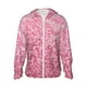 thumbnail image 1 of Fotbe Pink Glitter Chaqueta con Protección Solar UPF 50+ para Hombre y Mujer, Camisa con Capucha y Bolsillos-X-Large, 1 of 7