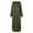 Green, variant on Dyfzdhu Sweatshirt Dresses Women Fall Winter Solid Color Long Sleeve Hooded Maxi Dress Long Hoodies, Black XL