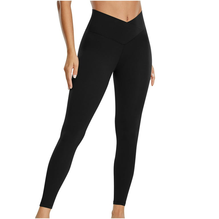  RATIVE Thick High Waist Yoga Pants No See Through with Tummy  Control Workout Running Leggings for Women (Small,Black+Grey) : Clothing,  Shoes & Jewelry