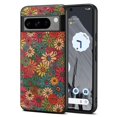 thumbnail image 3 of For Google Pixel 6 Pro 5G Flower Phone Case Leather+PC+TPU Shockproof Cover - Winter / Blue, 3 of 5