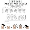 thumbnail image 2 of Almond Press on Nails Glossy Fake Nails on Nails in 12 Sizes,24Pcs French Nails Tips for Nails Art Decorations, 2 of 7