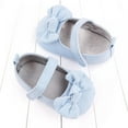 thumbnail image 4 of Infant Baby Girls Shoes Cute Non-Slip Soft Sole Bowknot Princess Dress Mary Jane Flats Toddler First Walker Baby Sneaker Shoes, 4 of 5