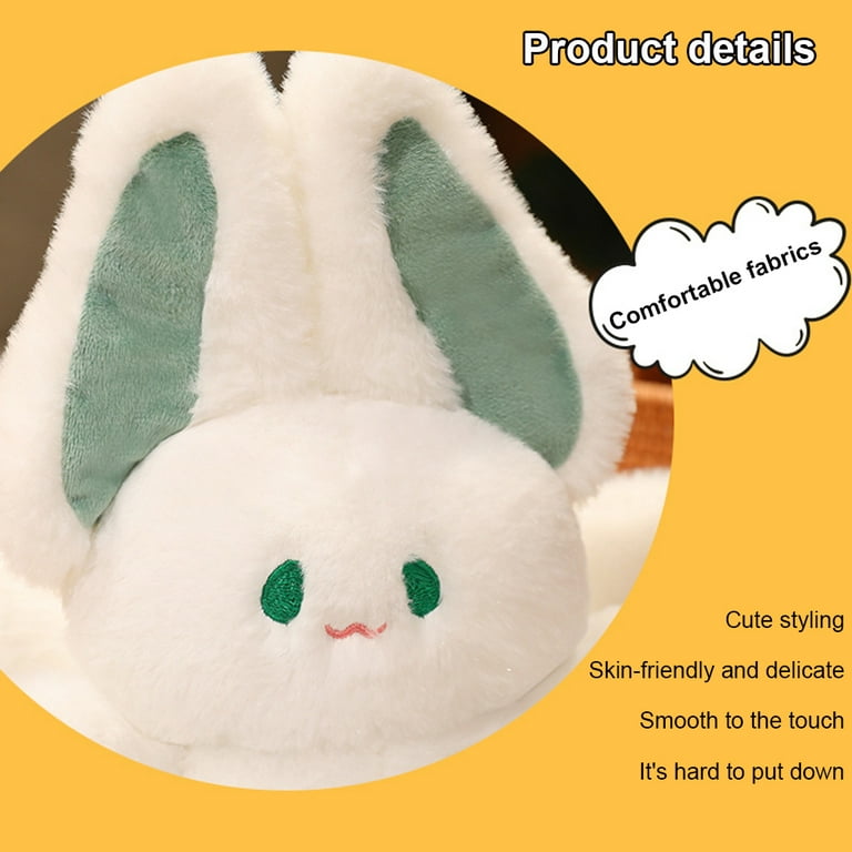 MOUIND Cute Flying Rabbit Plush Toy, Stuffed Animal Cute Soft Toys, Fluffy  Plushy Plushie, Gifts for Kids Girl Boy Girlfriend Children (11.8/15.7  inches, White) 