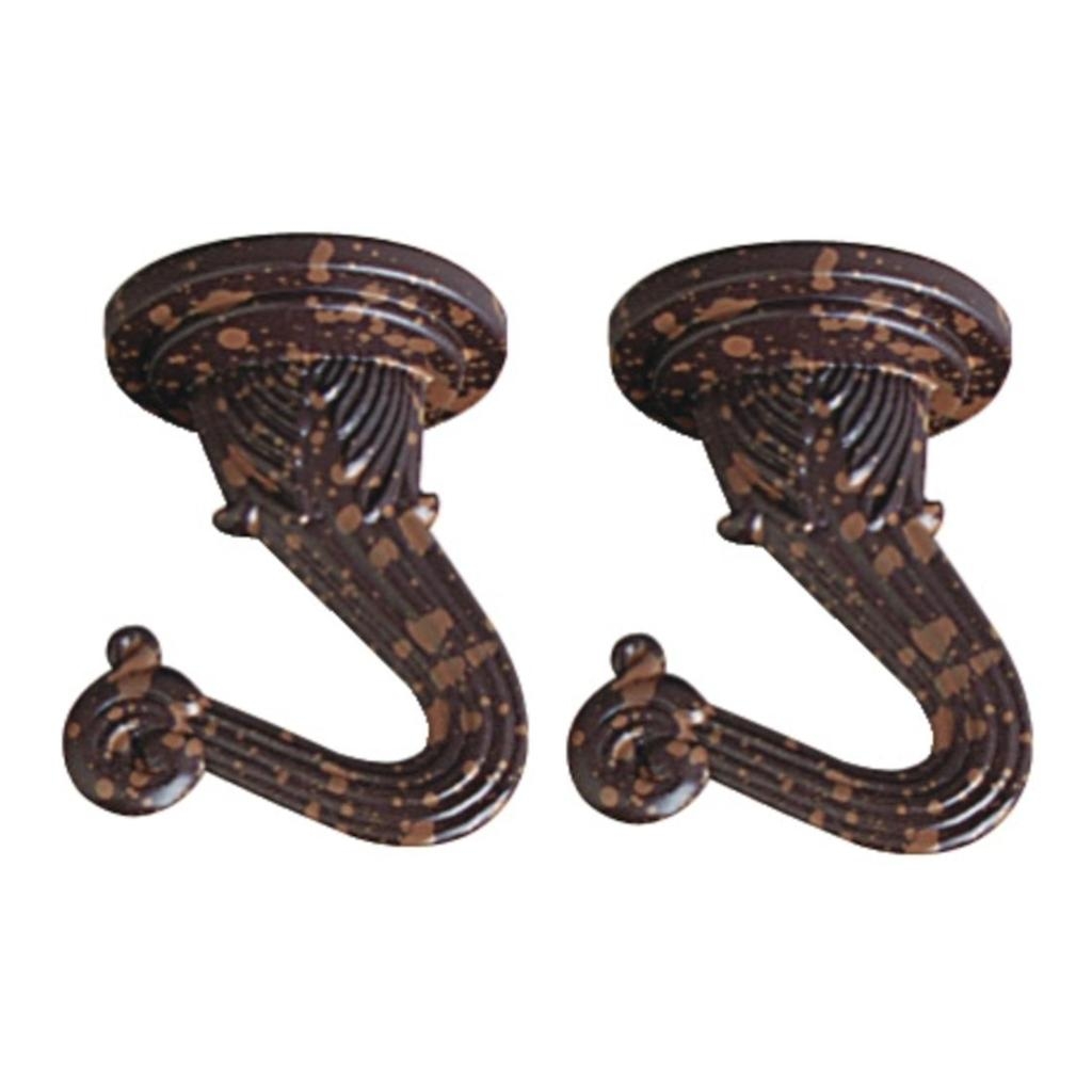 Westinghouse 704574 1.5" Rust Swag Hook (2 pack) (Two Swag Hook Kits