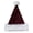 Burgundy, variant on ZPAQI Encrusted Sequins Santa Hat Thicken Plush for Christmas Parties Dress Up